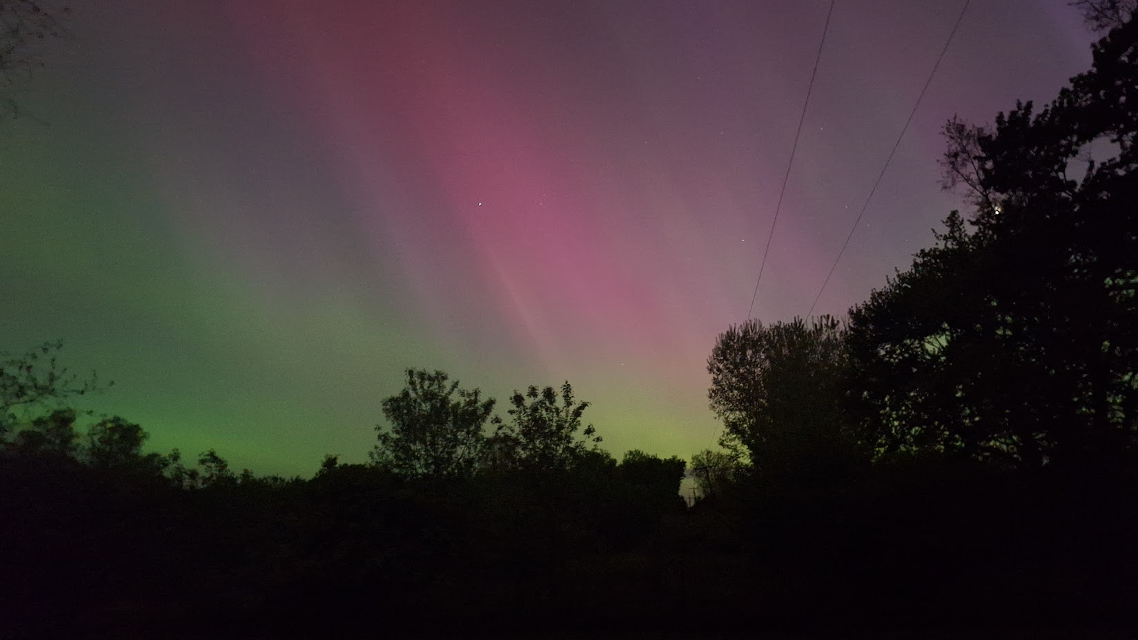 Aurora borealis over Michigan (Photo by Joe Pittenger)